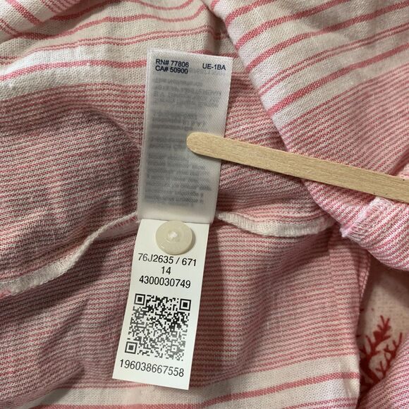 Tommy Jeans Crop Top Women 14 Pink White Sleeveless Hilfiger Logo Preppy Summer - Picture 14 of 15